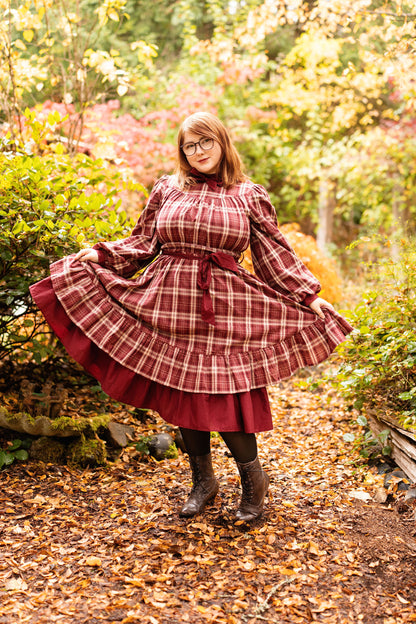 Wildberry Wine 100% Cotton Dress (Pre-Order) (Coming October 25th, 5PM PST)