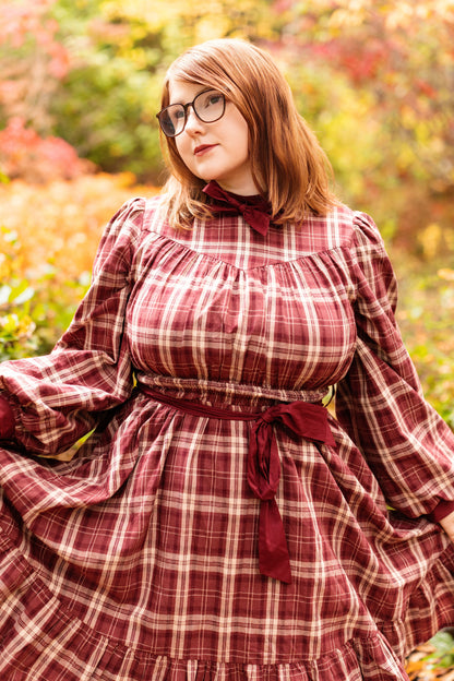Wildberry Wine 100% Cotton Dress (Pre-Order) (Coming October 25th, 5PM PST)