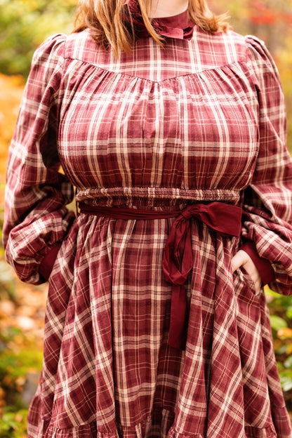 Wildberry Wine 100% Cotton Dress (Pre-Order) (Coming October 25th, 5PM PST)