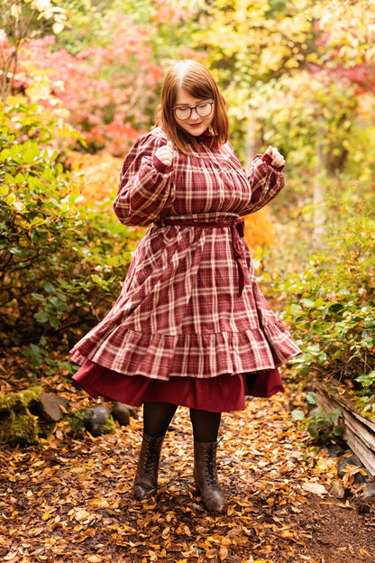 Wildberry Wine 100% Cotton Dress (Pre-Order) (Coming October 25th, 5PM PST)
