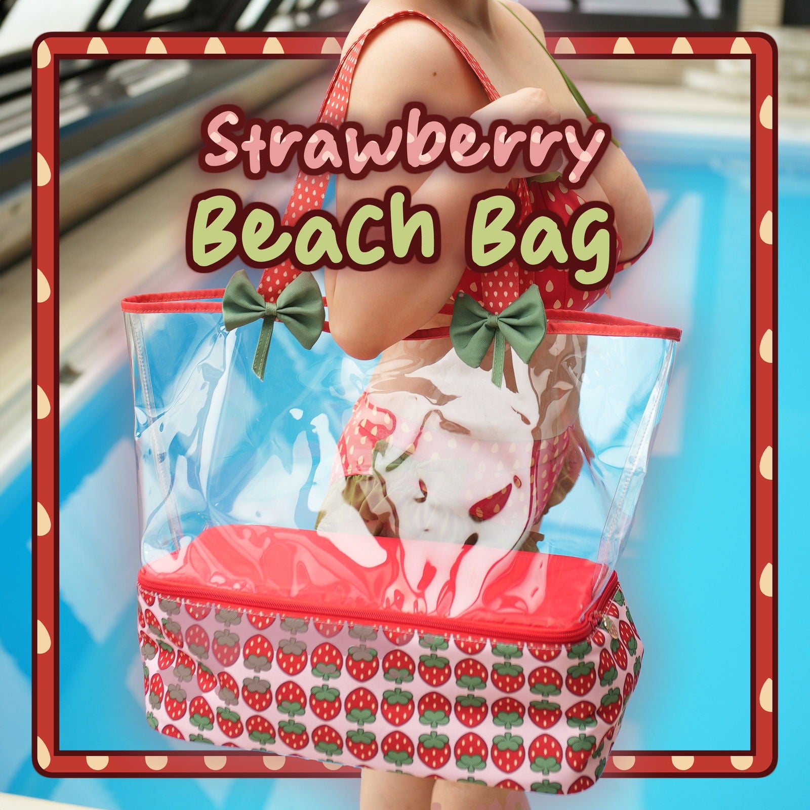 Strawberry Beach Bag - Mochipan