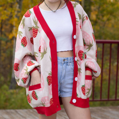 Strawberry Cardigan - Mochipan