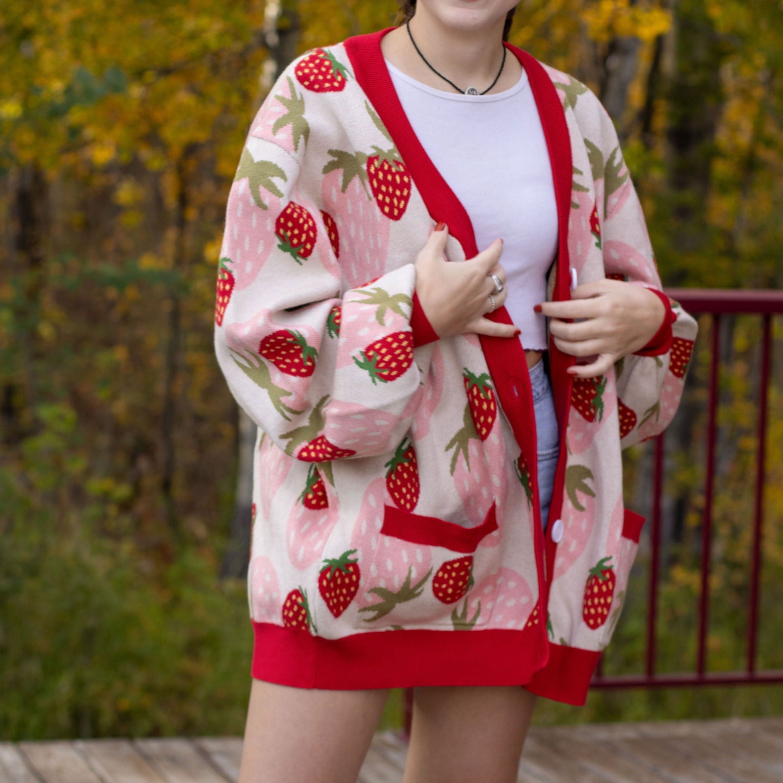 Strawberry Cardigan - Mochipan