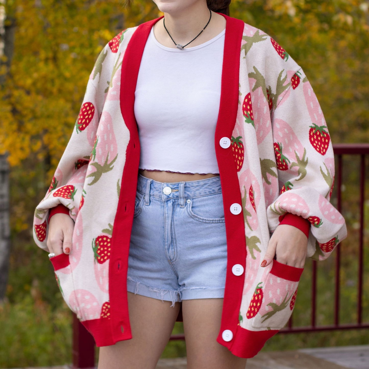 Strawberry Cardigan - Mochipan