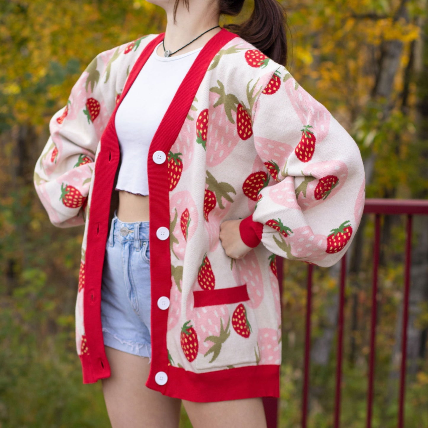 Strawberry Cardigan - Mochipan