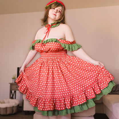 Strawberry Picnic Dress - Mochipan