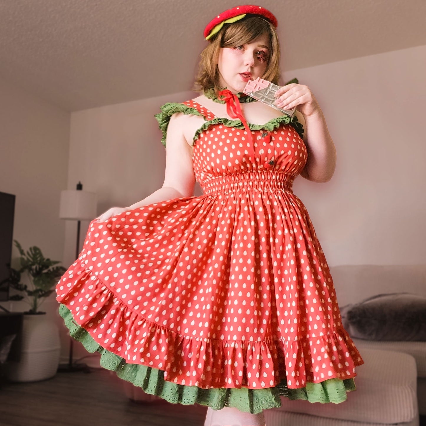 Strawberry Picnic Dress - Mochipan