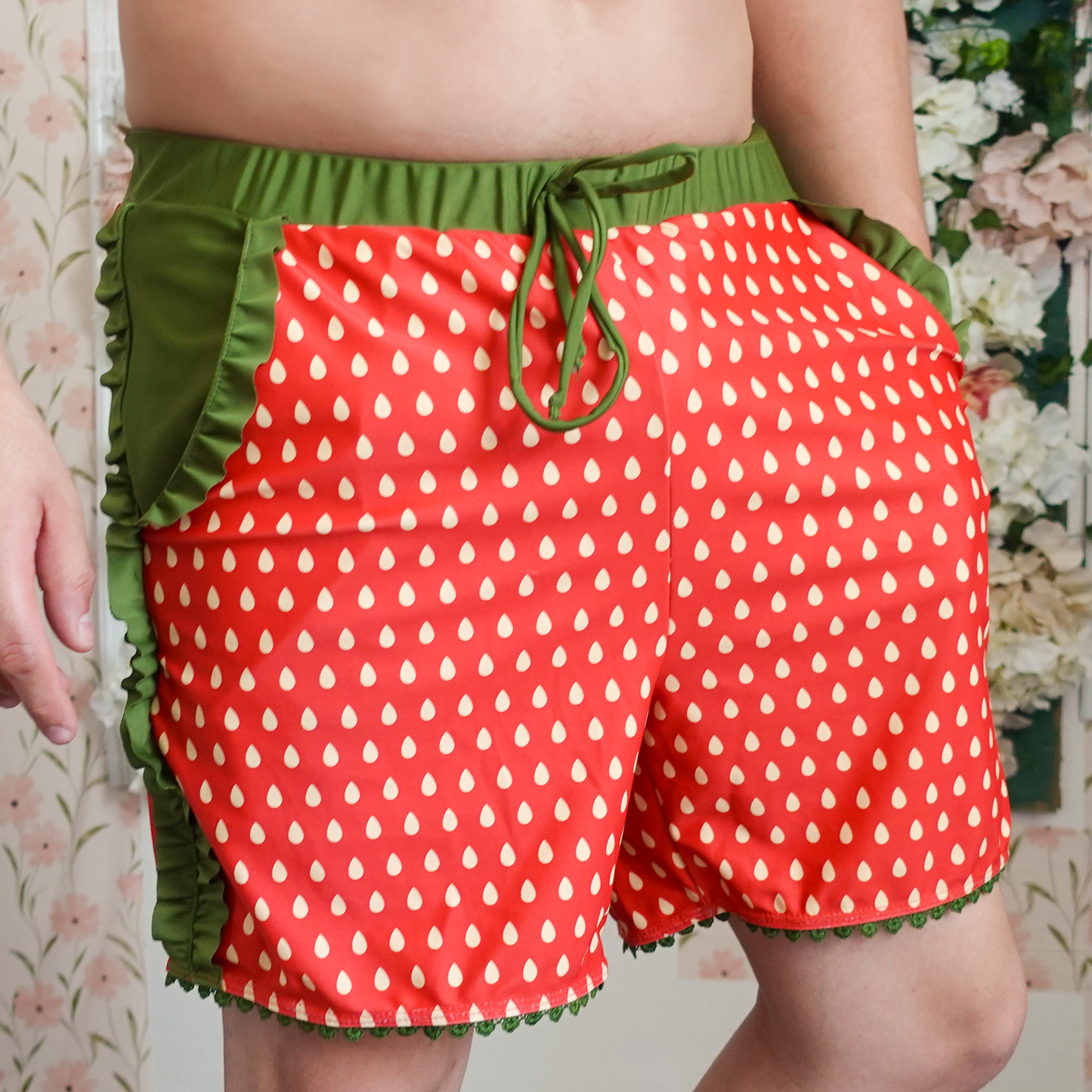 Strawberry Swim Trunks - Mochipan