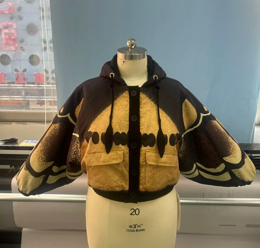 (Pre-Order) Death's Head Moth Cropped Jacket (Estimated Shipping March 15th, 2026)