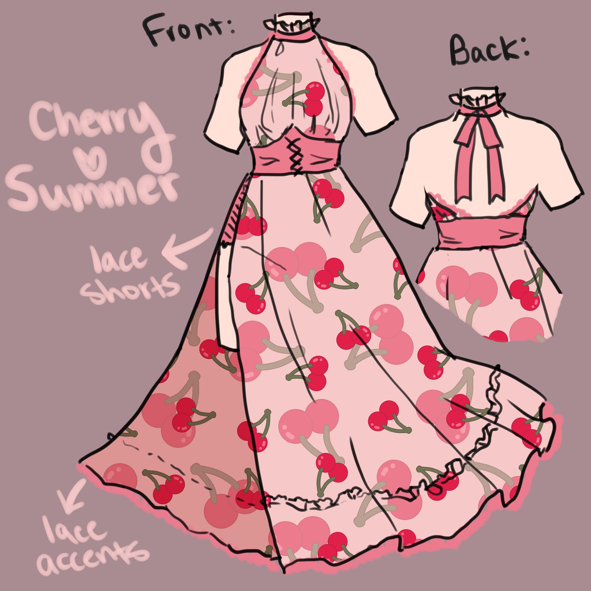 (Interest Check) Cherry Summer Dress
