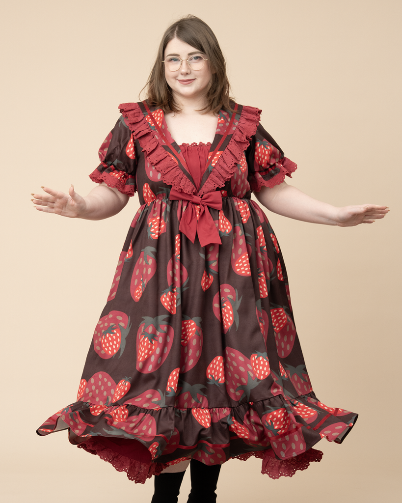 Straw Robe Luxe Strawberry Robe for Cozy Nights - Mochipan