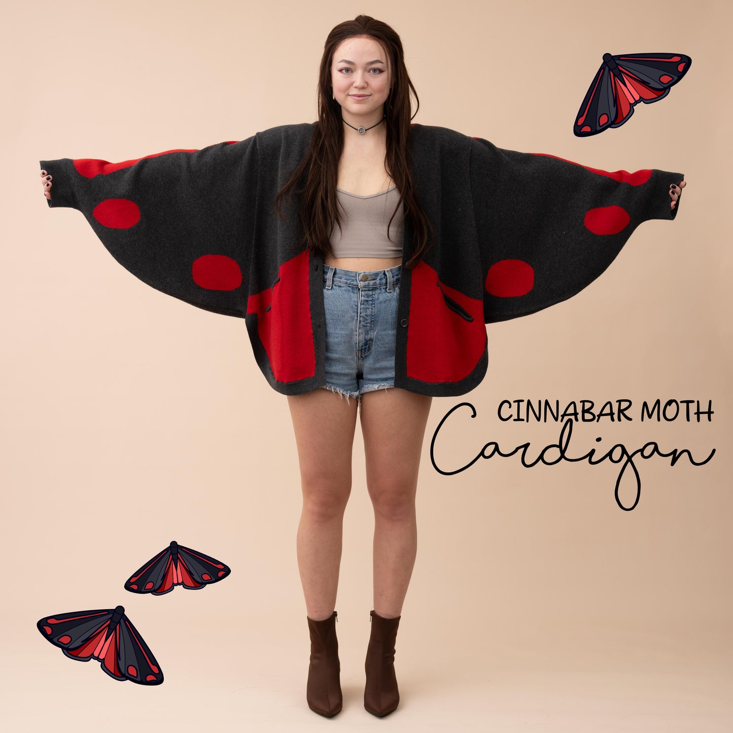 (Pre-Order) Cinnabar Moth Cardigan (In Production)