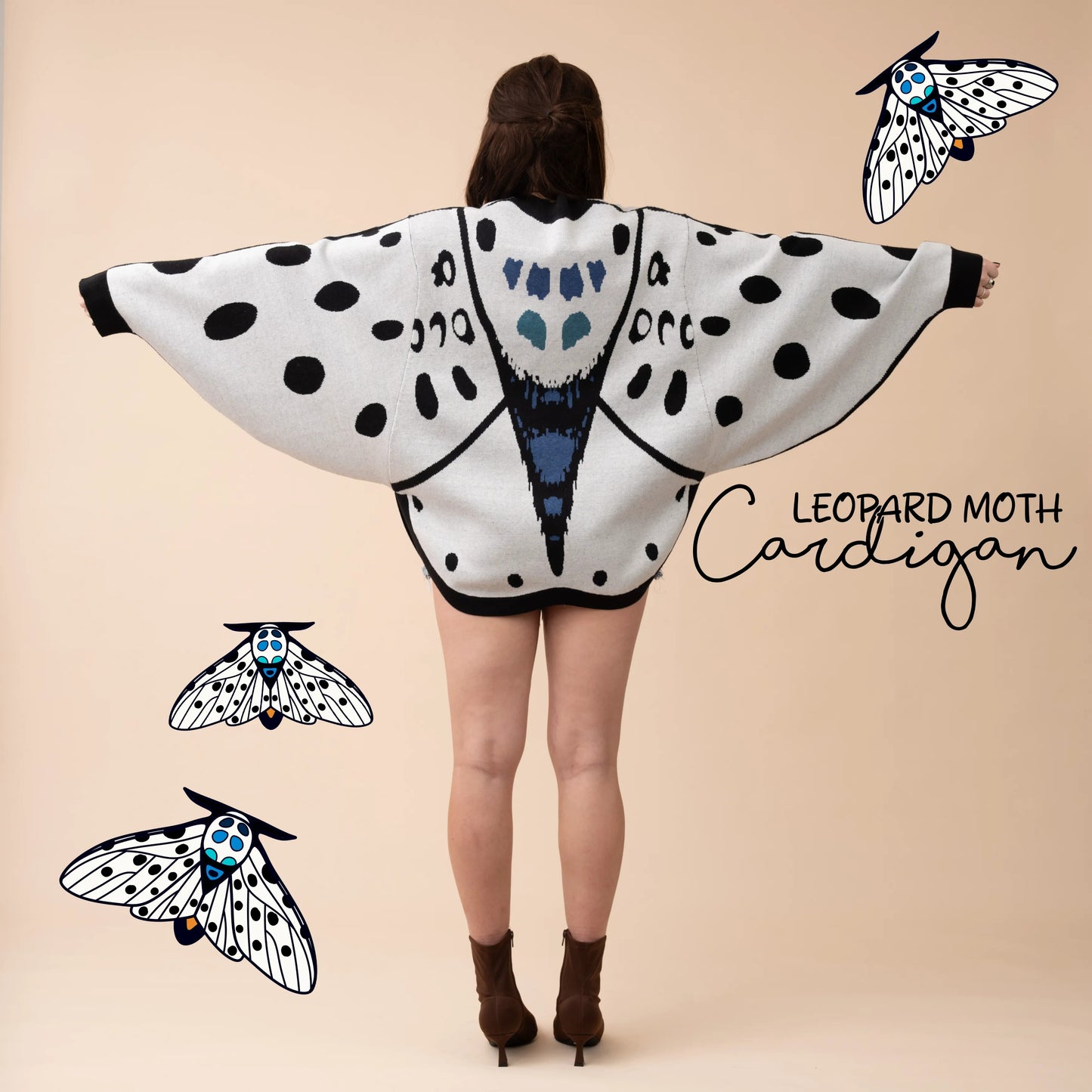 Leopard Moth Cardigan