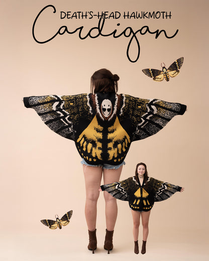 Death's Head Moth Cardigan