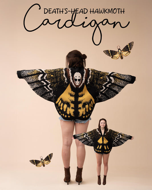Death's Head Moth Cardigan
