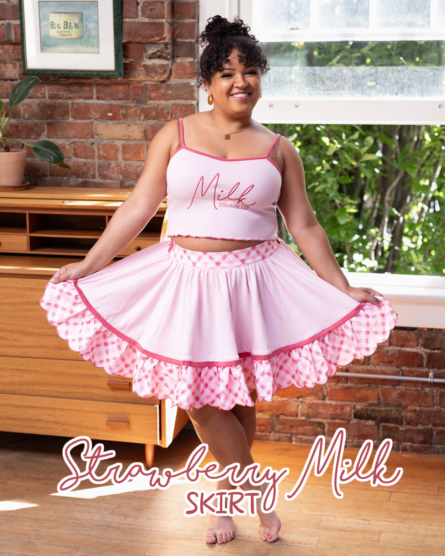 (LIMITED Pre-Order) Strawberry Milk Skirt