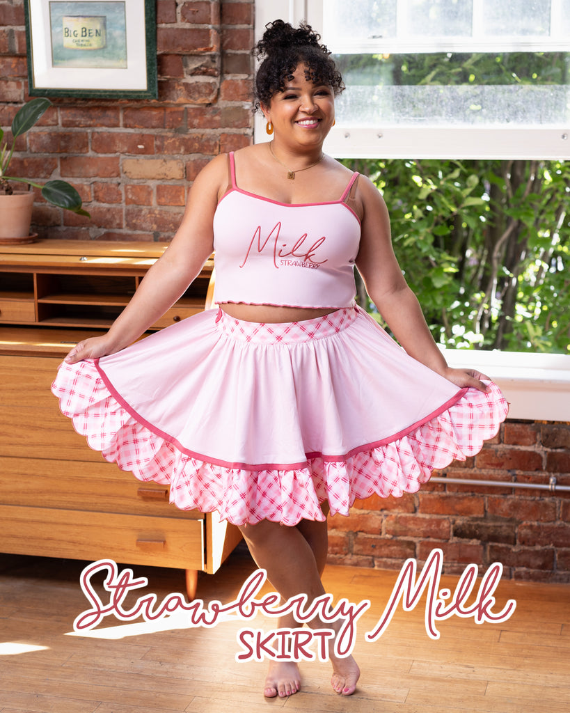 (LIMITED Pre-Order) Strawberry Milk Skirt