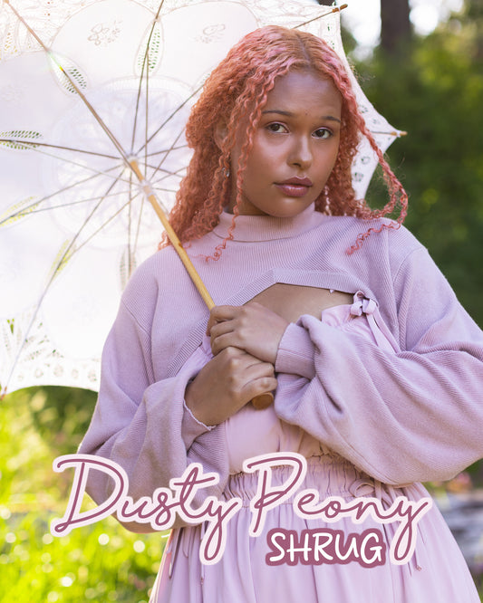 (Pre-Order) Peony "Shirtless Sleeves" Shrug