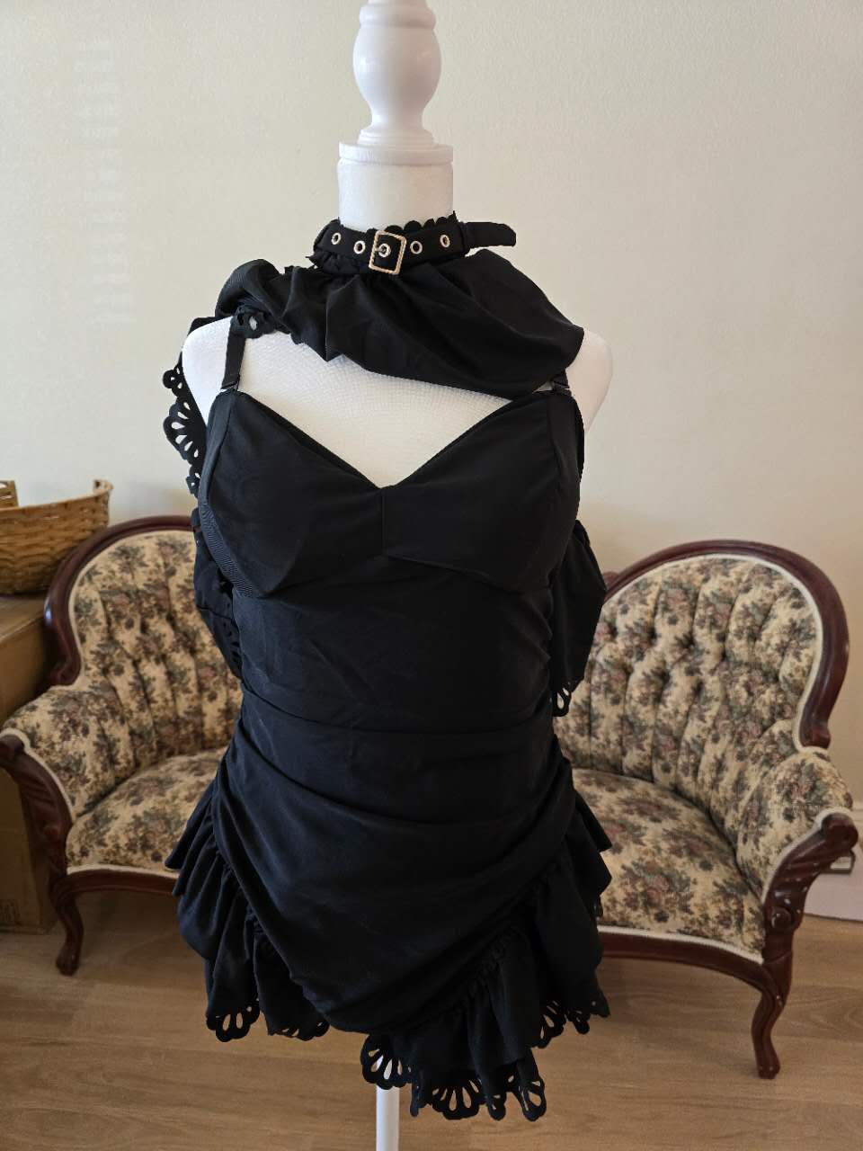 (Pre-Order) Goth Swimsuit (SWIMSUIT ONLY) (Shipping November 15th 2025)