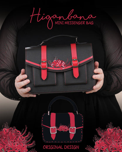 Higanbana (Spider Lily) Mini Messenger Bag