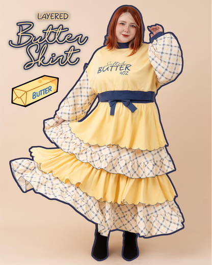 (Pre-Order) Layered Butter Skirt (Estimated Shipping Date September 30th)