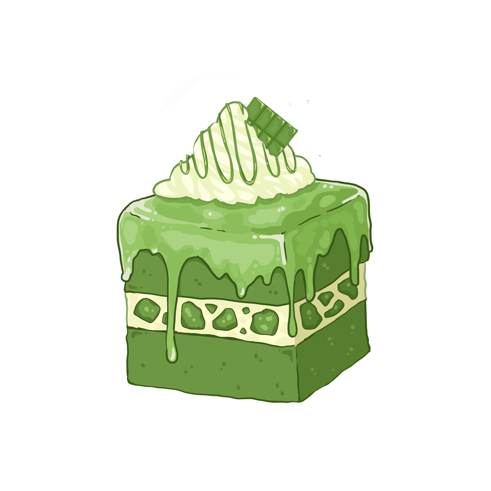 Green Tea Cake Pin
