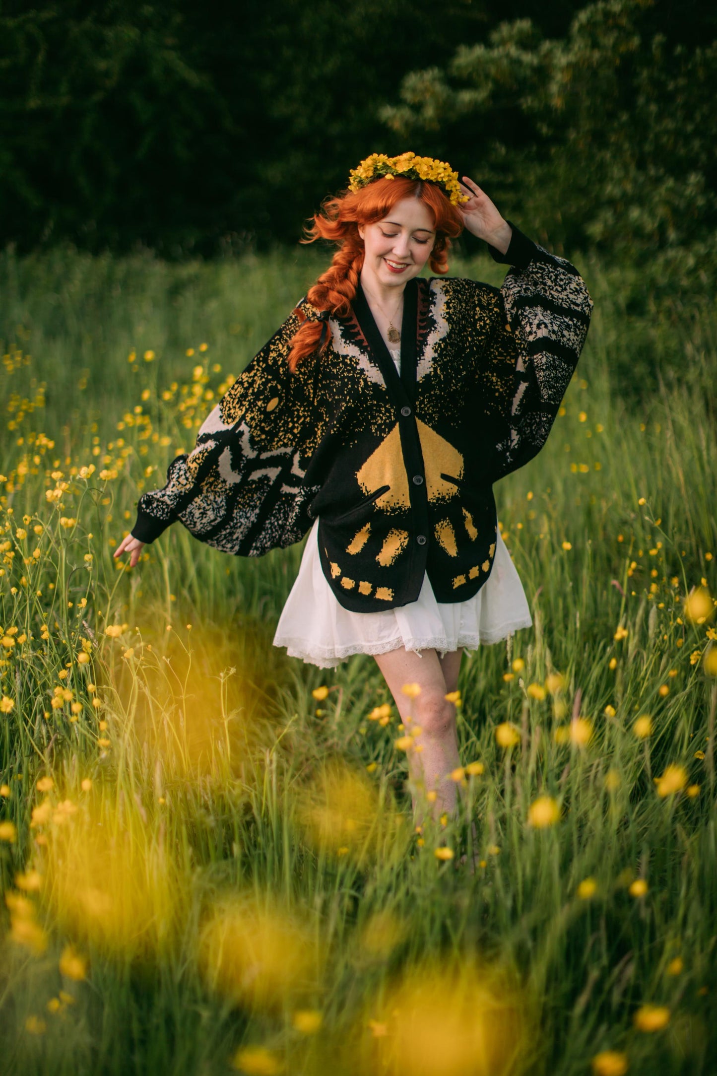 Death's Head Moth Cardigan