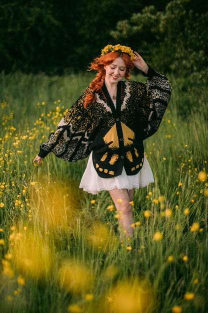 Death's Head Moth Cardigan