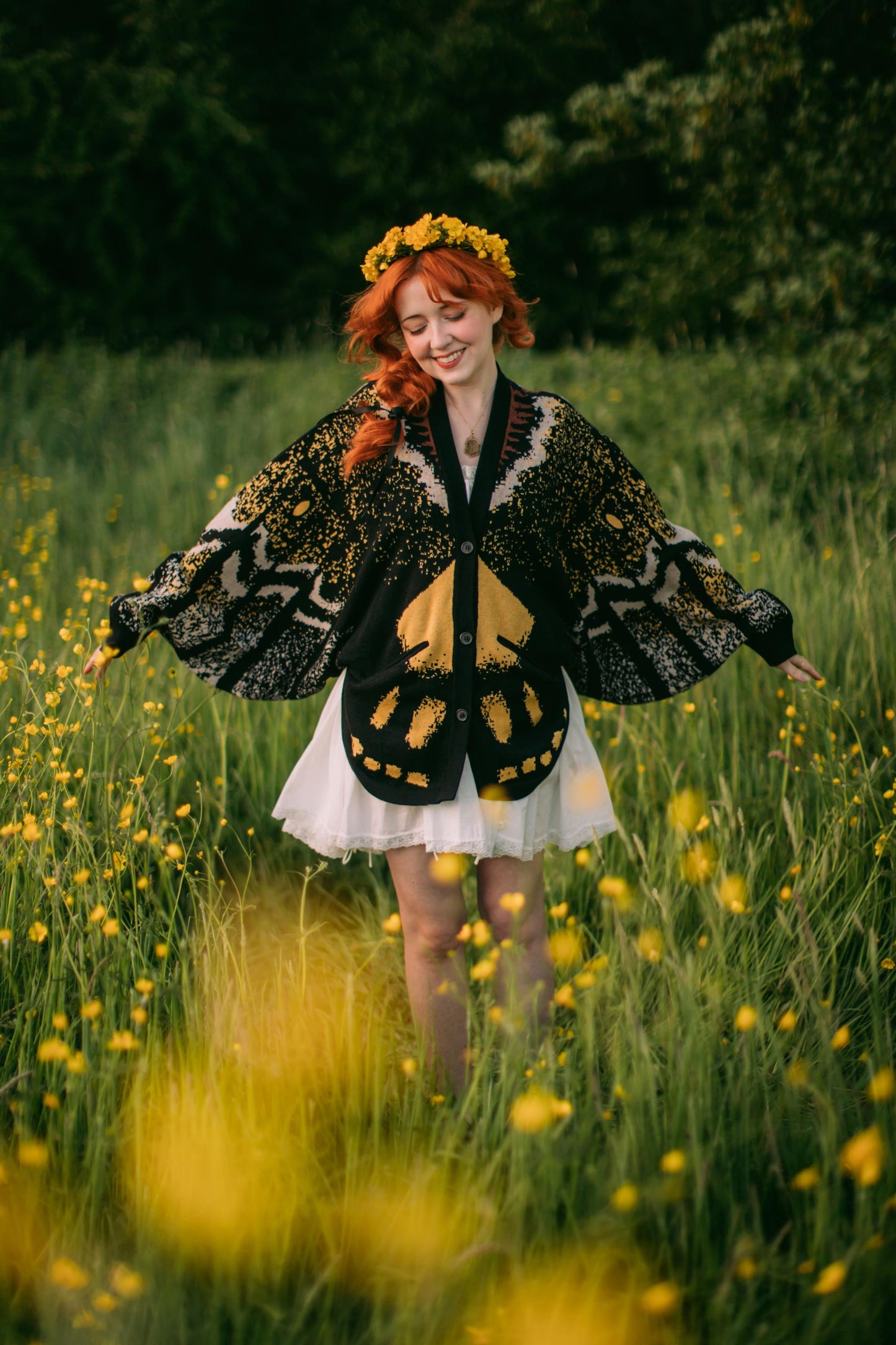 Death's Head Moth Cardigan