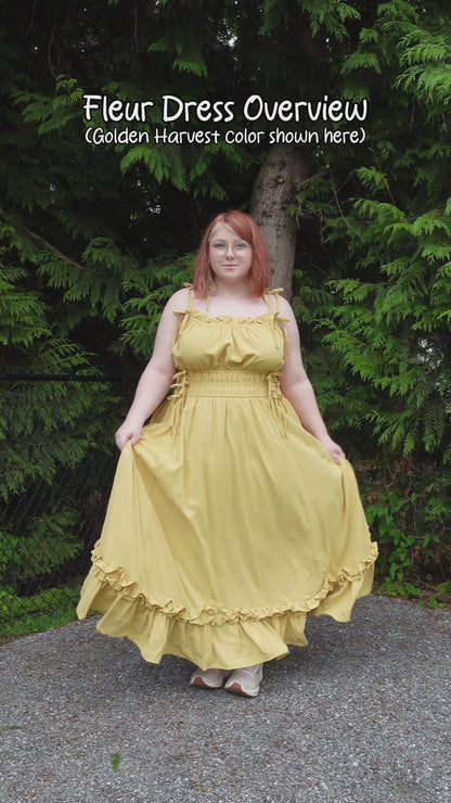 (Pre-Order) Fleur Dress in Golden Harvest (Estimated Shipping November 25th)