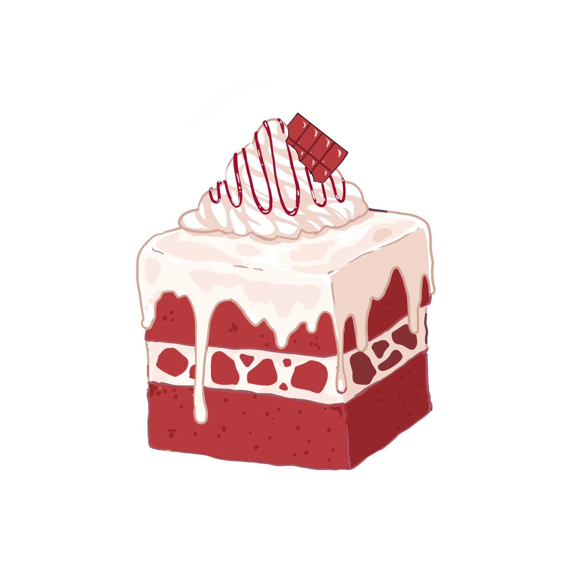 Red Velvet Cake Pin