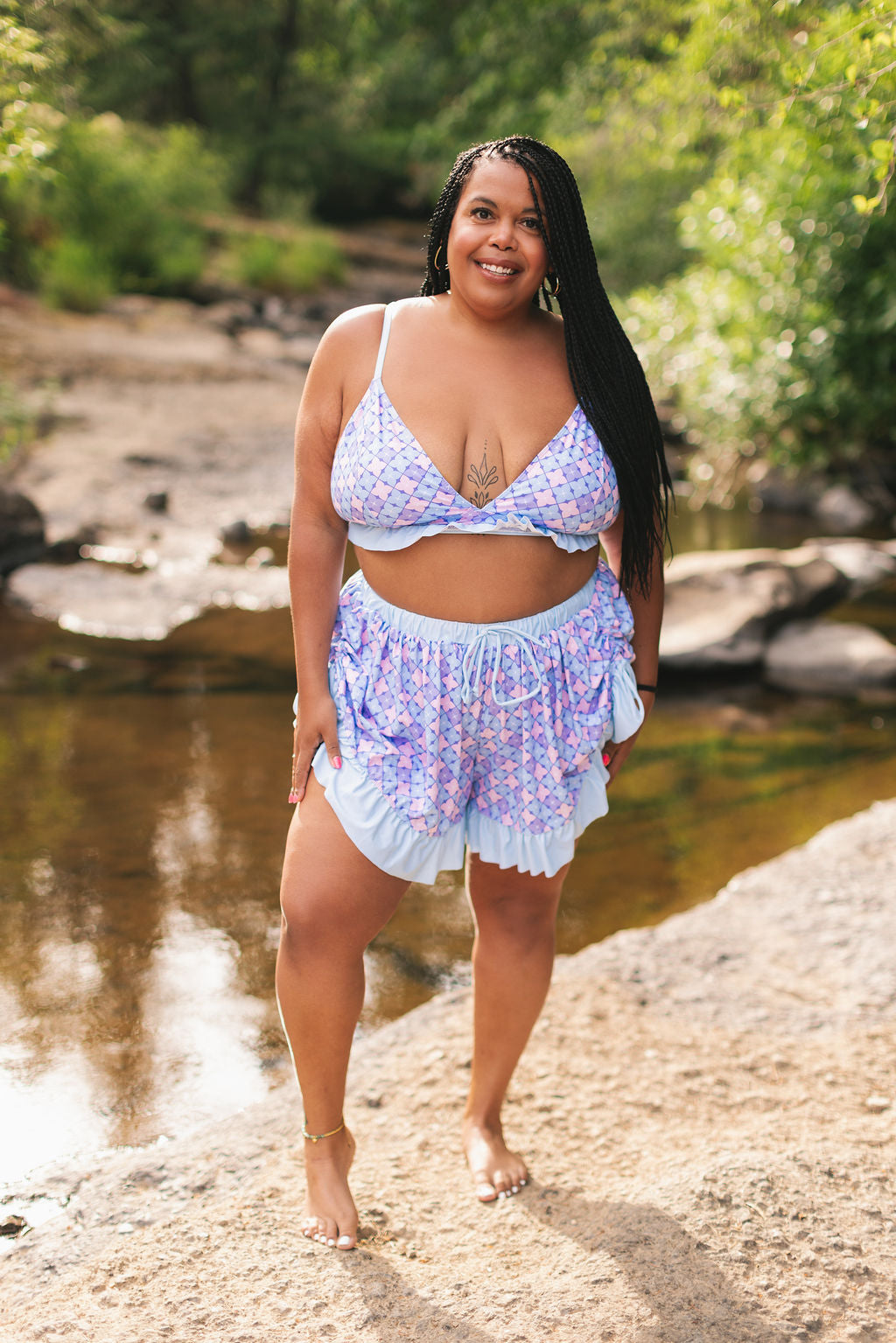 Hydrangea Bikini Top (Full Coverage)