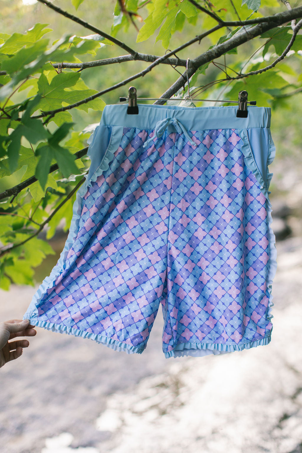 Hydrangea Swim Trunks