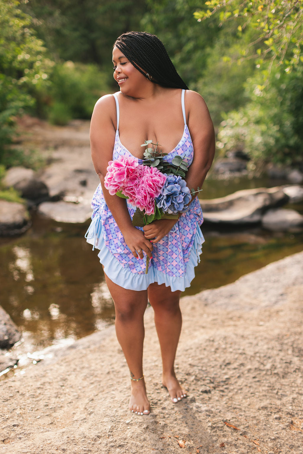 Hydrangea Bikini Top (Full Coverage)