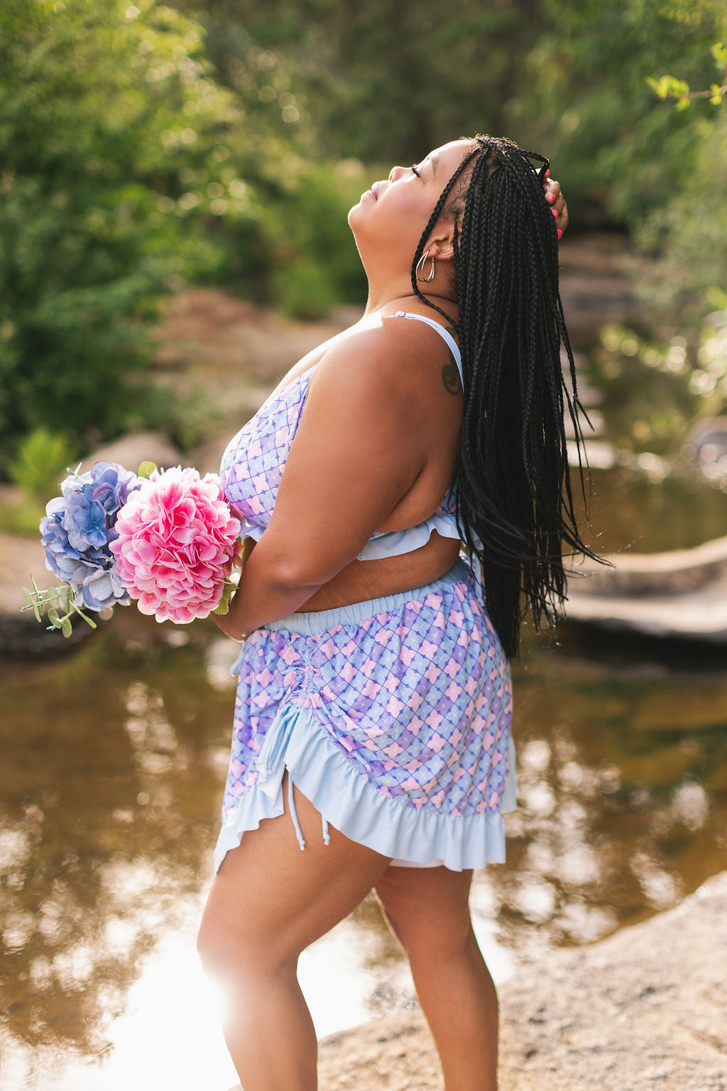 Hydrangea Bikini Top (Full Coverage)