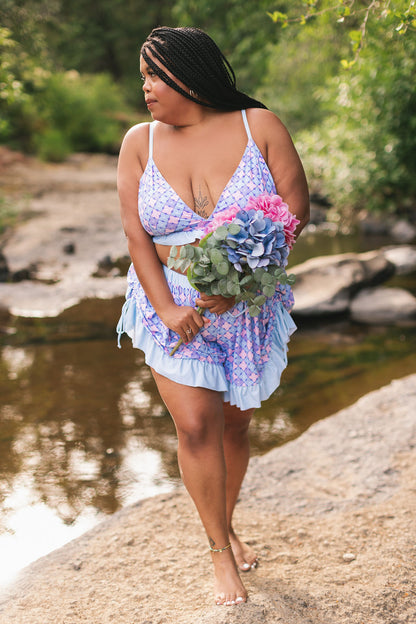 Hydrangea Bikini Top (Full Coverage)