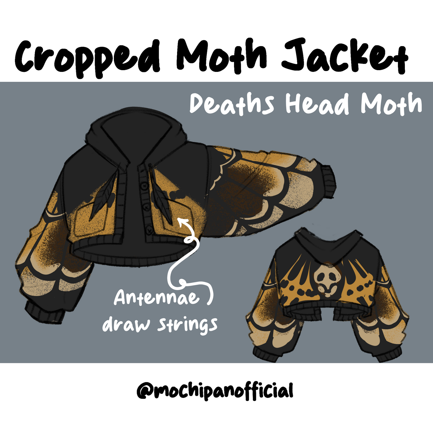 (Pre-Sample Pre-Order) Deaths Head Moth Cropped Jacket