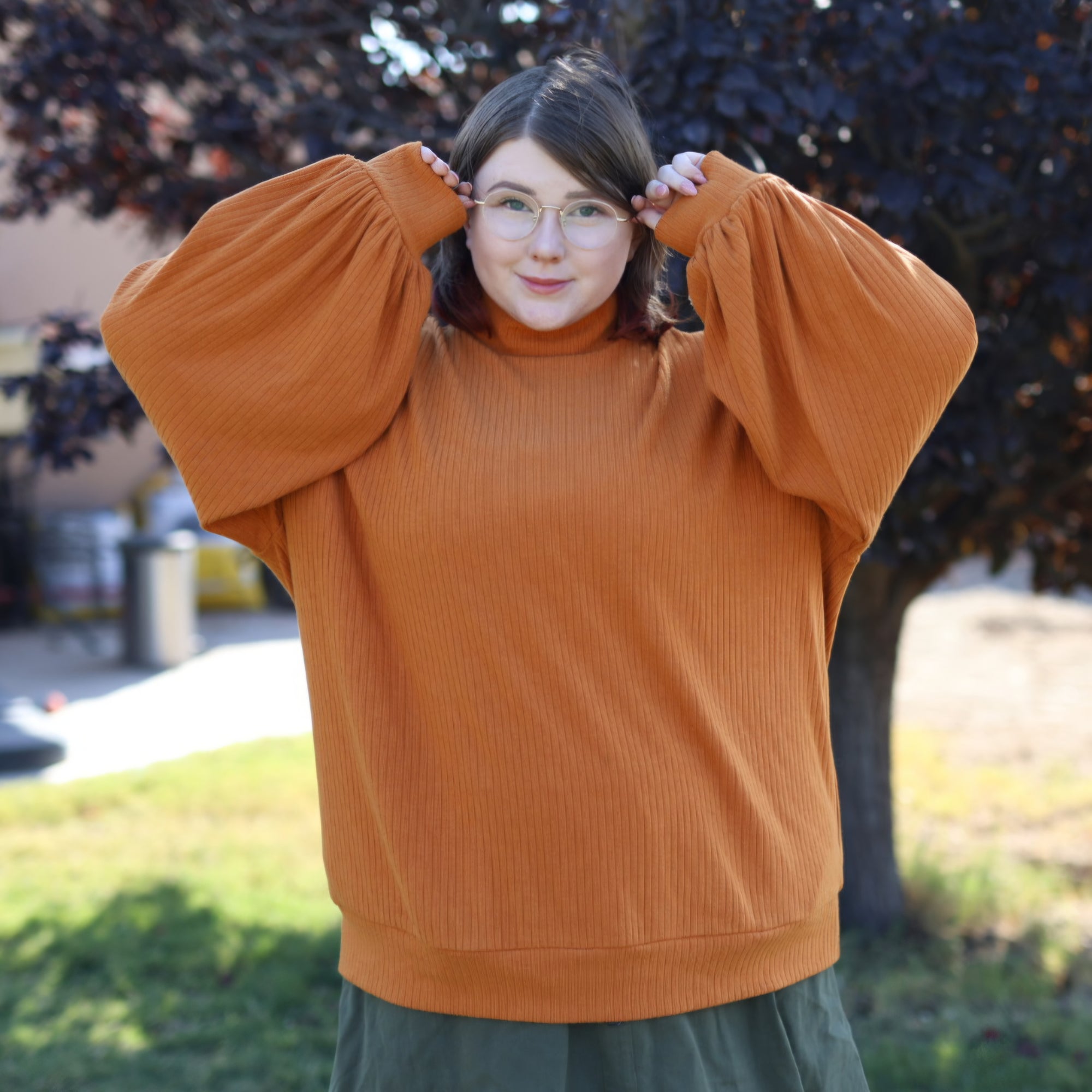 (Pre-Order) Fall Pumpkin Sweater (Sage)