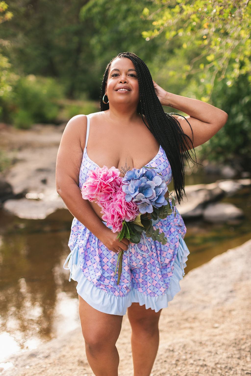 Hydrangea Bikini Top (Full Coverage)