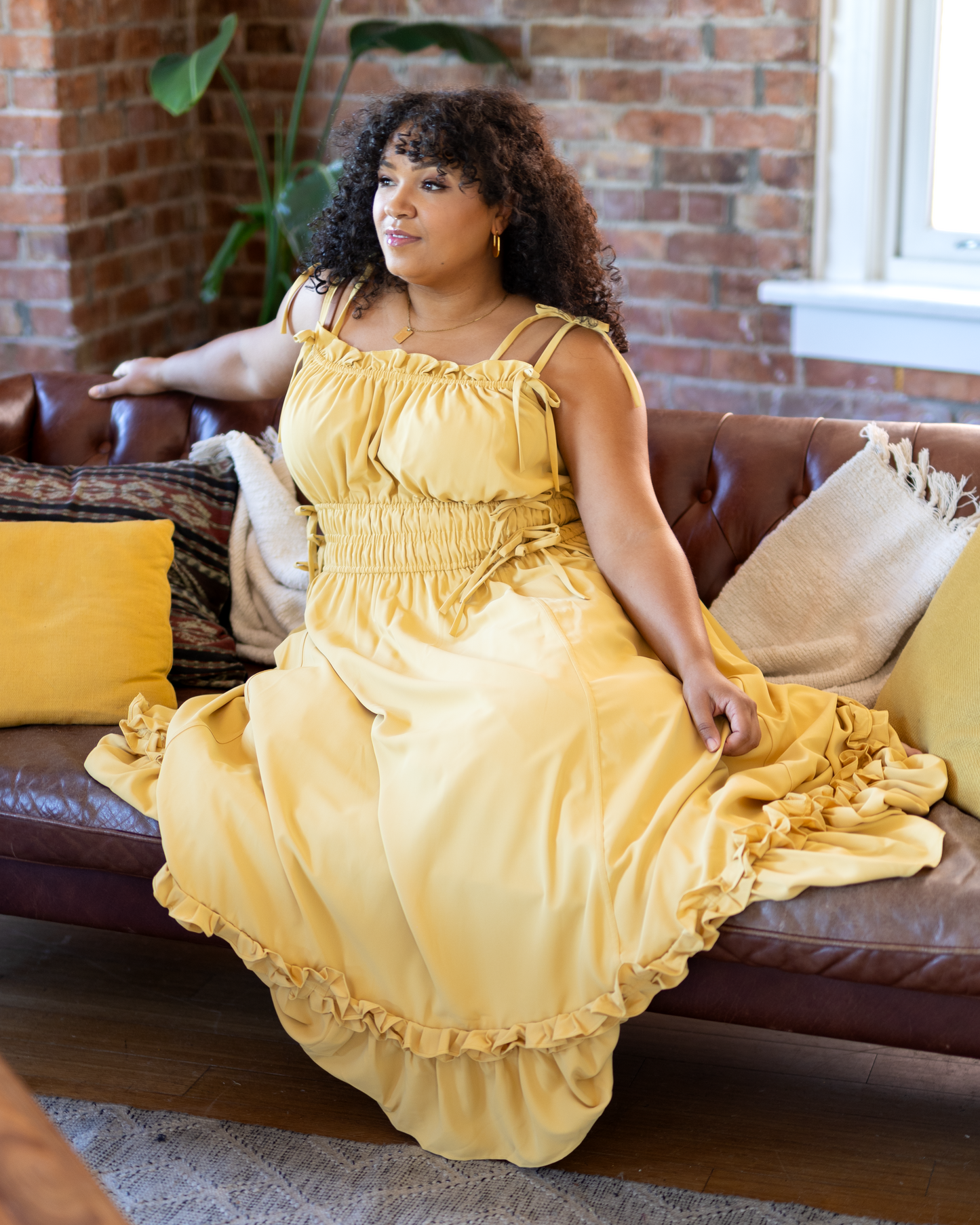 (Pre-Order) Fleur Dress in Golden Harvest (Estimated Shipping November 25th)