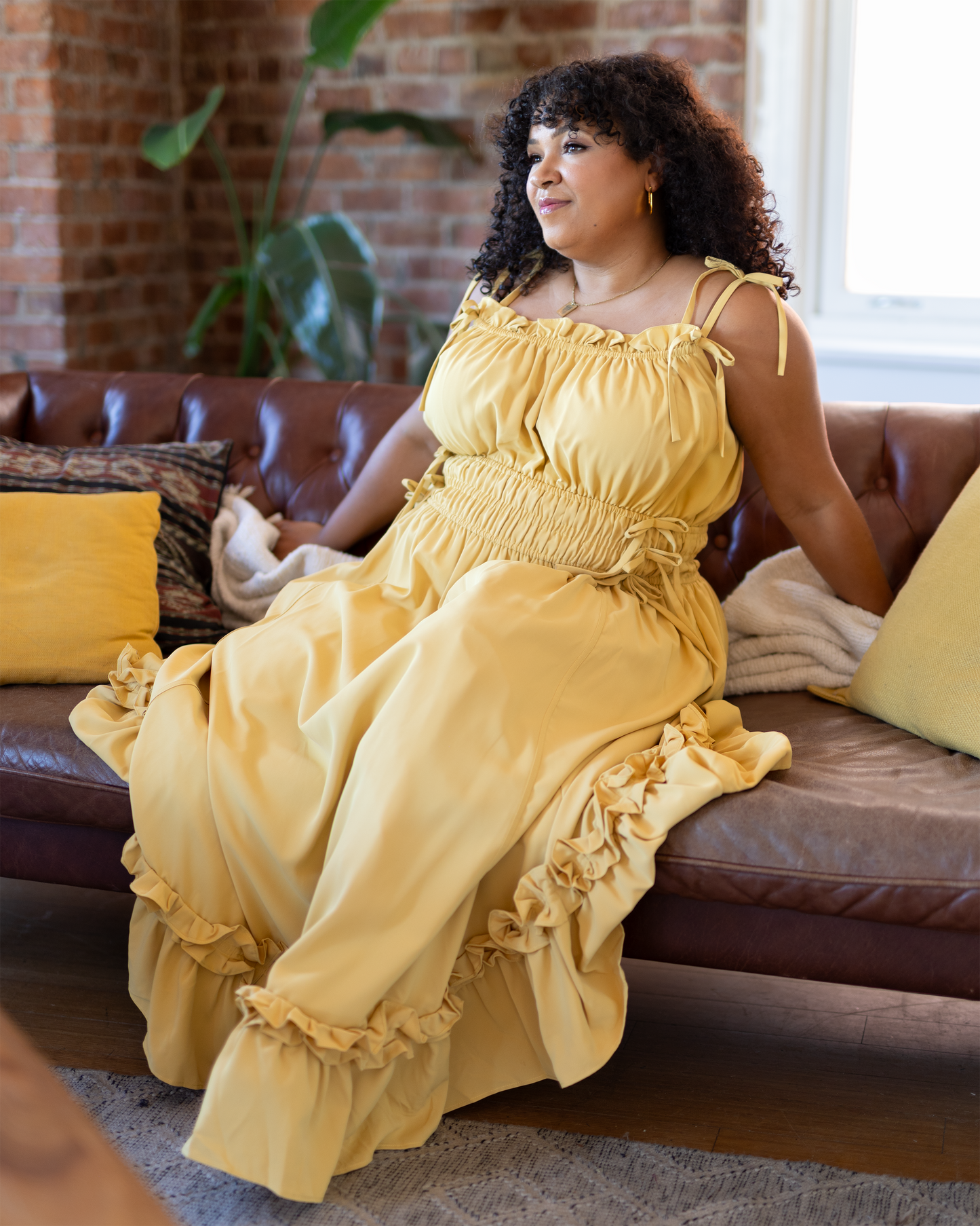 (Pre-Order) Fleur Dress in Golden Harvest (Estimated Shipping November 25th)