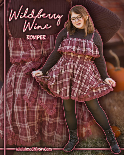 Wildberry Wine Romper 100% Cotton (Pre-Order) (Coming Soon)