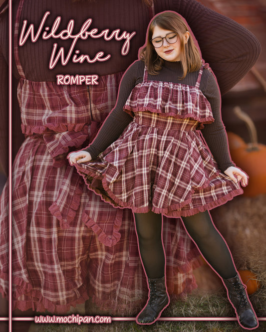 Wildberry Wine Romper 100% Cotton (Pre-Order) (Coming Soon)